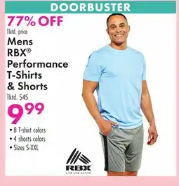 Boscov's Mens RBX Performance T-Shirts & Shorts offer