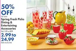 Boscov's Spring Fresh Picks Dining & Entertaining Accessories offer