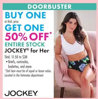 Boscov's JOCKEY for Her offer