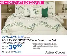 Boscov's ASHLEY COOPER 7-Piece Comforter Set offer
