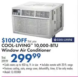 Boscov's COOL-LIVING 10,000-BTU Window Air Conditioner offer