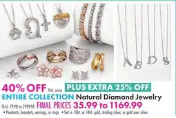 Boscov's ENTIRE COLLECTION Natural Diamond Jewelry offer
