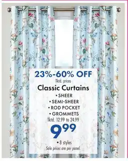 Boscov's Classic Curtains offer