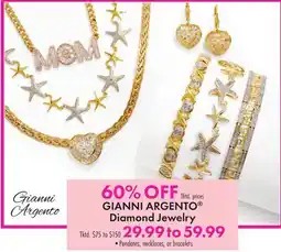 Boscov's GIANNI ARGENTO Diamond Jewelry offer