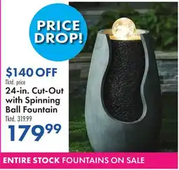 Boscov's 24-in. Cut-Out with Spinning Ball Fountain offer