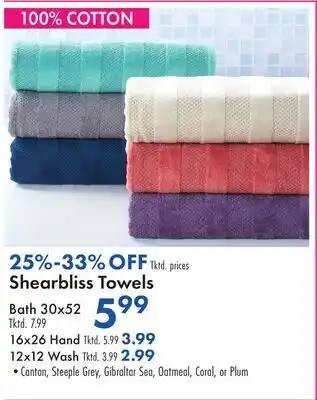 Boscov's Shearbliss Towels offer