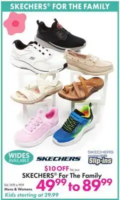 Boscov's SKECHERS For The Family offer