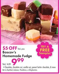 Boscov's Boscov's Homemade Fudge offer
