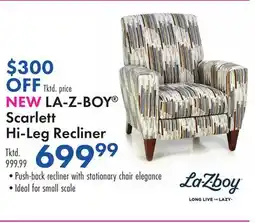 Boscov's LA-Z-BOY Scarlett Hi-Leg Recliner offer