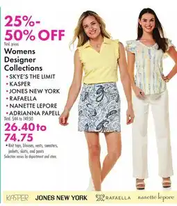 Boscov's Womens Designer Collections offer