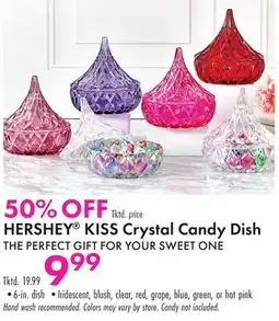 Boscov's HERSHEY KISS Crystal Candy Dish offer