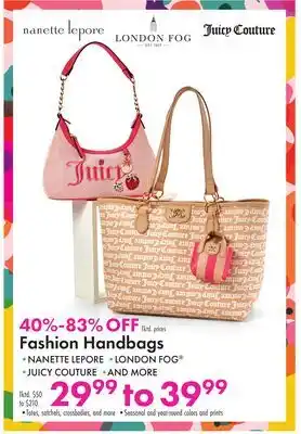 Boscov's Fashion Handbags offer