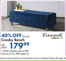 Boscov's Crosby Bench offer