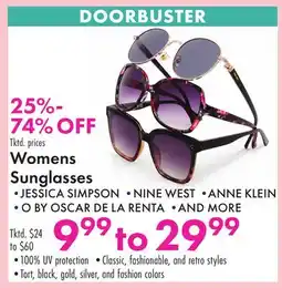 Boscov's Womens Sunglasses offer