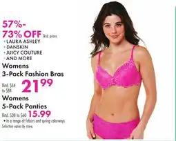 Boscov's Womens 3-Pack Fashion Bras offer
