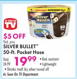 Boscov's SILVER BULLET 50-ft. Pocket Hose offer