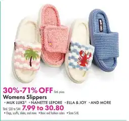 Boscov's Womens Slippers offer