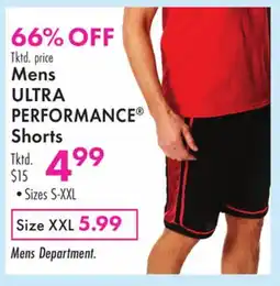 Boscov's Mens ULTRA PERFORMANCE Shorts offer