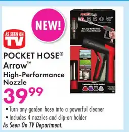 Boscov's POCKET HOSE Arrow High-Performance Nozzle offer