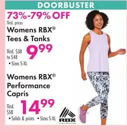 Boscov's Womens RBX Tees & Tanks offer