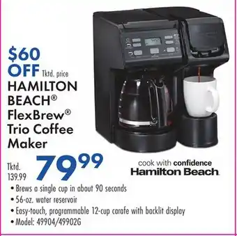 Boscov's HAMILTON BEACH FlexBrew Trio Coffee Maker offer