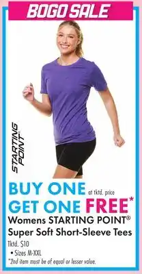 Boscov's Womens STARTING POINT Super Soft Short-Sleeve Tees offer