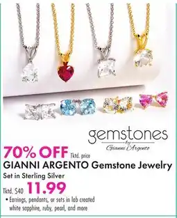 Boscov's GIANNI ARGENTO Gemstone Jewelry Set offer