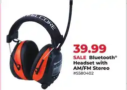 Runnings Bluetooth Headset with AM/FM Stereo offer