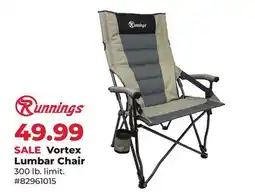 Runnings Vortex Lumbar Chair offer