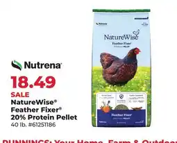 Runnings NatureWise Feather Fixer 20% Protein Pellet offer