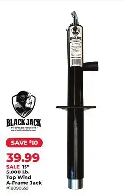 Runnings Black Jack 15 5,000 Lb. Top Wind A-Frame Jack offer