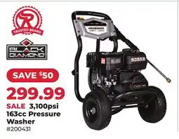 Runnings Black Diamond 3,100psi 163cc Pressure Washer offer