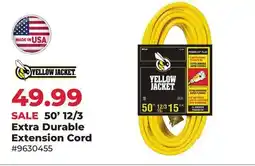 Runnings Yellow Jacket 50' 12/3 Extra Durable Extension Cord offer