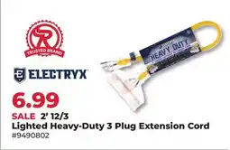 Runnings 2' 12/3 Lighted Heavy-Duty 3 Plug Extension Cord offer