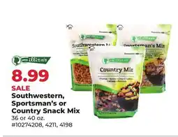 Runnings Southwestern, Sportsman's or Country Snack Mix offer