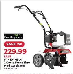 Runnings 6-10 43cc 2 Cycle Front Tine Mini Cultivator offer