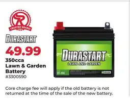 Runnings 350cca Lawn & Garden Battery offer