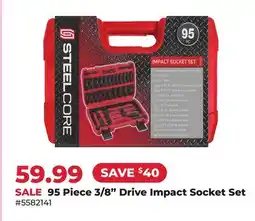 Runnings SteelCore 95 Piece 3/8 Drive Impact Socket Set offer