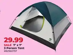 Runnings 7' x 7' 3 Person Tent offer