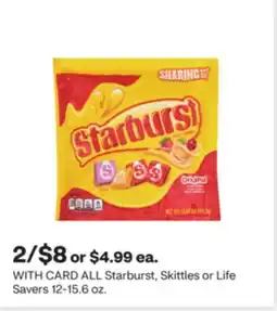 CVS ALL Starburst, Skittles or Life Savers 12-15.6 oz offer