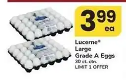 Safeway Lucerne Large Grade A Eggs offer
