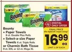 Safeway Bounty or Charmin offer