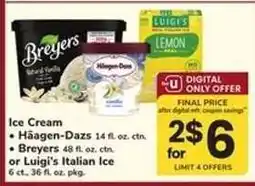 Safeway Ice Cream offer