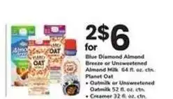 Safeway Blue Diamond Almond Breeze or Planet Oat offer