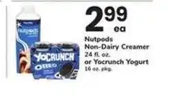 Safeway Nutpods Non-Dairy Creamer or Yocrunch Yogurt offer