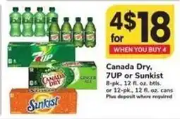 Safeway Canada Dry, 7UP or Sunkist offer