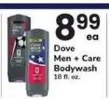 Safeway Dove Men + Care Bodywash offer