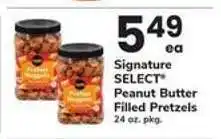 Safeway Signature SELECT Peanut Butter Filled Pretzels offer