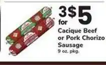 Safeway Cacique Beef or Pork Chorizo Sausage offer