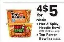 Safeway Nissin Ramen Bowls offer